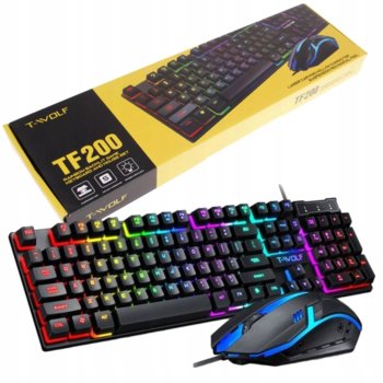 Klawiatura gamingowa podświetlana zestaw z myszką - Inny producent