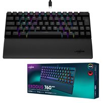 KLAWIATURA GAMINGOWA URAGE EXODUS 760 MINI RGB CZARNA MECHANICZNA +PODUSZKA
