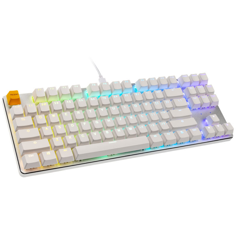 Spirit Of Gamer, Bezprzewodowa klawiatura do gier Bluetooth RGB, Polski  układ QWERTY, Mini Keyboard Kompaktowa TKL 65%, Klawisze półmechaniczne z  25 Anti-Ghosting