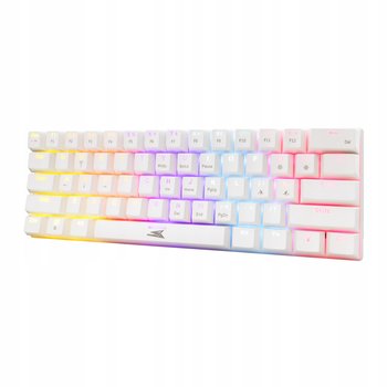 Klawiatura Mechaniczna Gamingowa Baracuda Red Switch Biała Rgb - White Shark