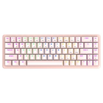 Klawiatura Rampage REBEL Pink Low Profile Red Switch - Rampage