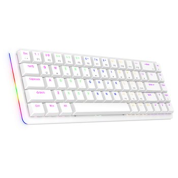 Klawiatura Rampage REBEL White Low Profile Red Switch - Rampage