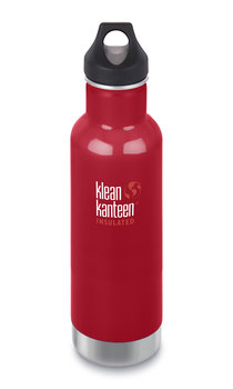 Klean Kanteen, Butelka termiczna, Classic Vacuum Insulated (mit Loop Cap) 20oz, czerwony, 592 ml - Klean Kanteen