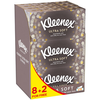 Kleenex, Chusteczki higieniczne Ultra Soft, 10x64 szt. - Kleenex
