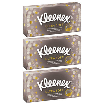 Kleenex, Chusteczki higieniczne Ultra Soft, 3x64szt. - Kleenex