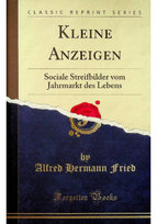 Kleine Anzeigen Fried Alfred Hermann