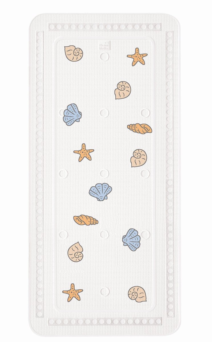 Kleine Wolke Tappetino Antiscivolo Per Vasca Da Bagno Serie Beach – 36x72 Cm, Multicolore, Lavabile