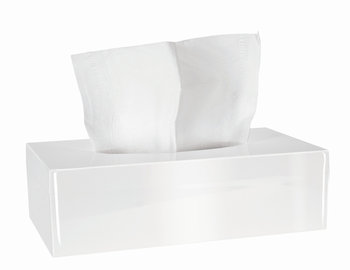 Kleine Wolke Tissue Box Pojemnik na chusteczki biały M - Kleine Wolke