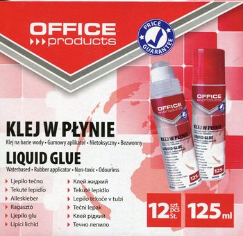 Klej biurowy w płynie, 125 ml, 12 sztuk - Office Products