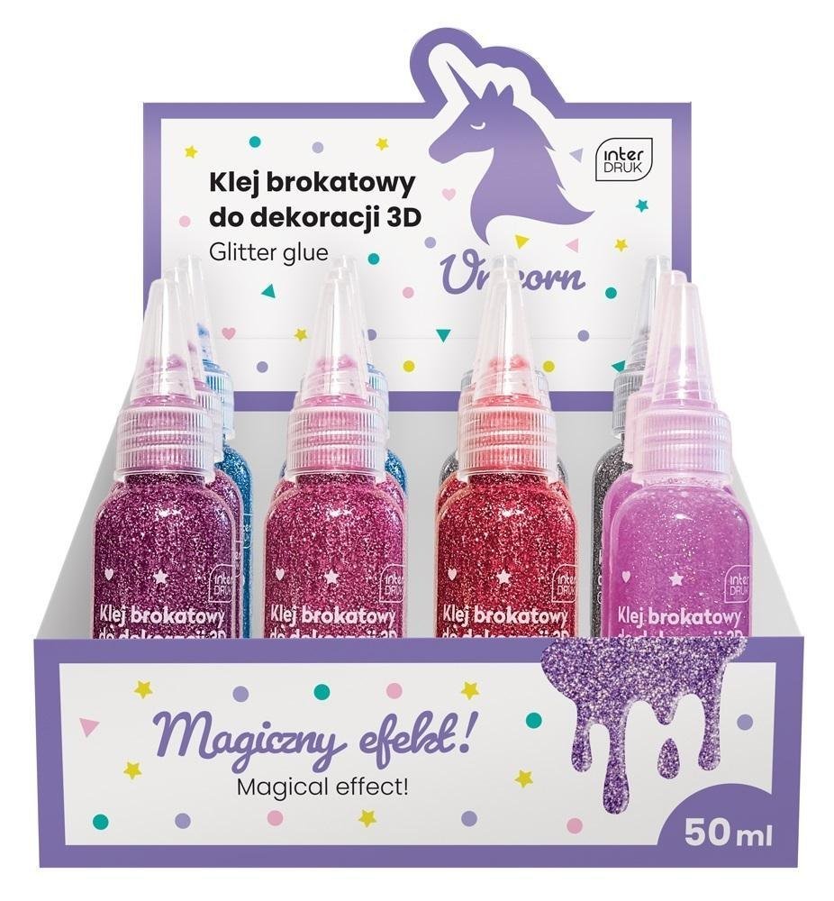 Klej Do Dekoracji Brokatowy 50ml Unicorn 12szt Inna Marka Sklep klej-do-dekoracji-brokatowy-50ml-unicorn-12szt-inna-marka-sklep