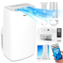 Klimatyzator przenośny 4w1 Cichy 3,9kW + WiFi +USZCZELKA +Pompa ciepła