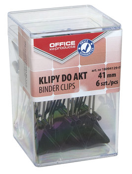 Klipy do akt 41mm, Office products, 6szt w pudełku - Office Products