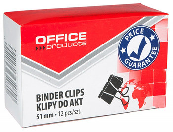 Klipy do dokumentów office products, 51mm, 12szt., czarne - Office Products