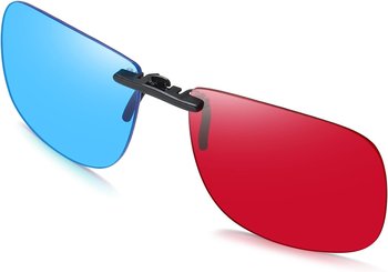 Klipy do okularów 3D w słężu anaglifowym, czerwono-niebiesko-cyjanowym, do filmów w komiksach 3D, jaśniejszy, wyslerijszy, jaśniejszy - other