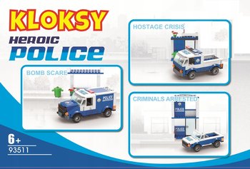 Klocki Baza Policja City Komisariat radiowóz 3W1 - Kloksy