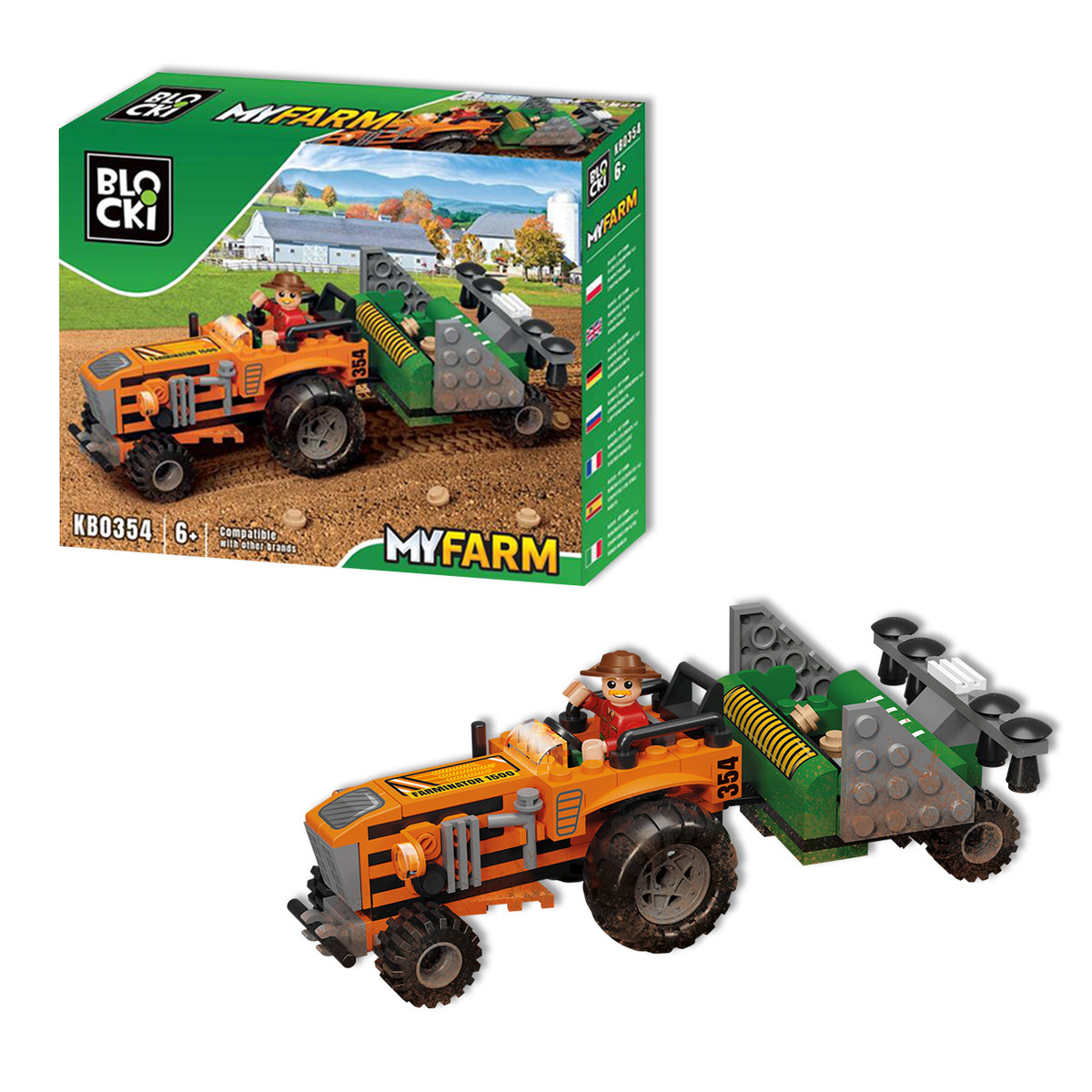Blockki Klocki Blocki Myfarm Traktor Z Siewnikiem - Blocki | Sklep EMPIK.COM