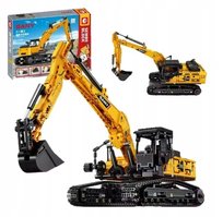 Klocki Budowa KOPARKA Gąsienicowa Pojazd Budowlany Zestaw Klocków 634 pcs