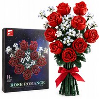 Klocki Bukiet Róż Rose Romance 619 el. Czerwone Kwiaty Prezent 14+