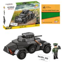 KLOCKI COBI 2657 Pojazd SD.KFZ. 222 HC WW2 502 El. + PŁYTKA COBI