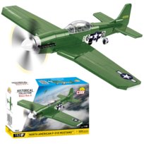 Klocki Cobi 5860 Samolot P-51D Mustang Myśliwiec Ww2 Wojskowy 152 El COBI