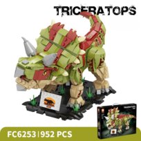 Klocki Dinozaur Triceratops 952 el. | Ruchomy Model | Dla Dzieci 6+|Prezent