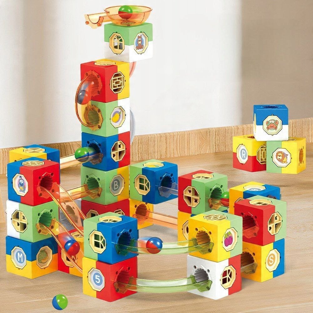 Klocki Dla Dziecka Konstrukcyjne 3D Edukacyjne Tor Kulkowy 118El klocki-dla-dziecka-konstrukcyjne-3d-edukacyjne-tor-kulkowy-118el