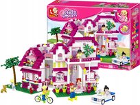 Klocki dla dziewczynki Sluban - Duża Willa 726 el.