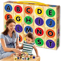 Klocki Edukacyjne Piankowe Nauka Literek Dla Dzieci Prezent 20 Ele.
