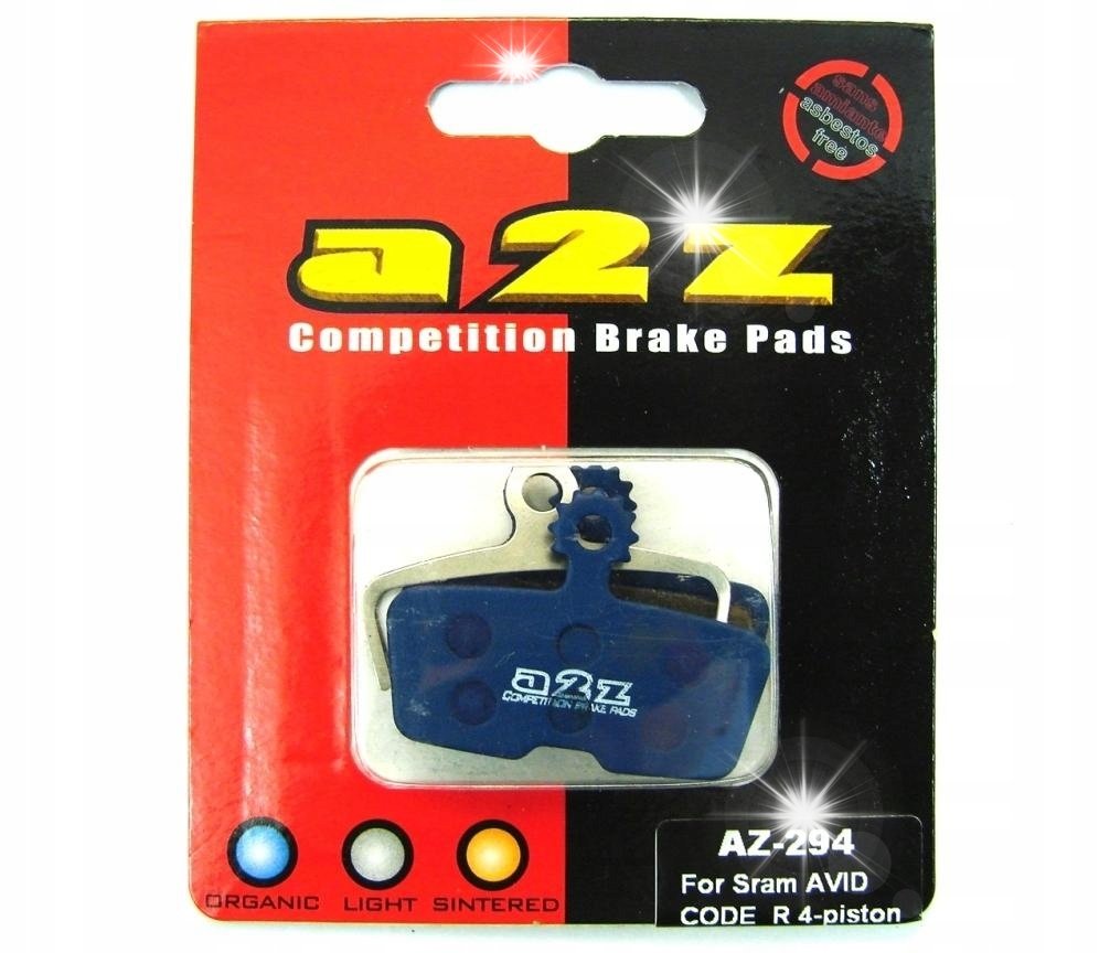 KLOCKI HAMULCOWE TARCZOWE PÓŁMETALICZNE A2Z BLUE AZ-294 AVID CODE R ...