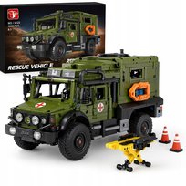 KLOCKI Karetka Wojskowa Bojowy Pojazd Wojskowy Samochód AUTO Ciężarówka Wóz