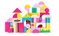 Klocki klocki drewniane z obrazkami 50 szt. 91302 Woody Woodyland