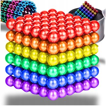Klocki Kolorowe Kulki Magnetyczne Tęczowe Neocube 216E 5Mm Pudełko - Avante