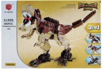 Klocki Konstrukcyjne 3w1 - Dinozaur T-REX 3w1 T-REX, Robot, Samolot