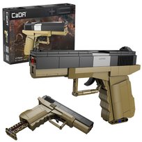 Klocki Konstrukcyjne CaDA broń Pistolet 17 Pistol 5 naboi 338 elementów CaDa
