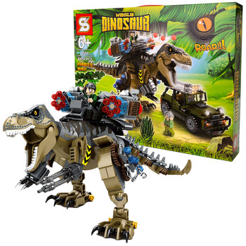 Klocki konstrukcyjne Dinosaur World Jurassic Tyranozaur 645EL dla dziecka - GD SHOP COMPANY