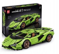 Klocki Konstrukcyjne Lamborghini Hyper Green Version - Mould King 3819 elementów