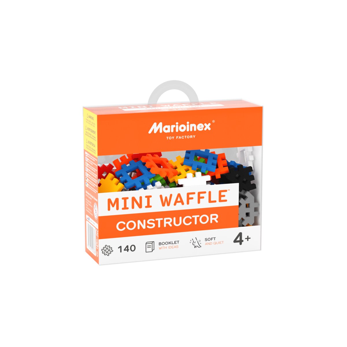 Klocki konstrukcyjne Mini Waffle Konstruktor, Marioinex, 140 elementów