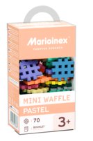 Klocki konstrukcyjne, Mini Waffle, Marioinex, Pastel, 70 elementów