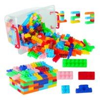 Klocki Konstrukcyjne Plastikowe Tradycyjne Cegły 240 Elem. Pudełko Zestaw
