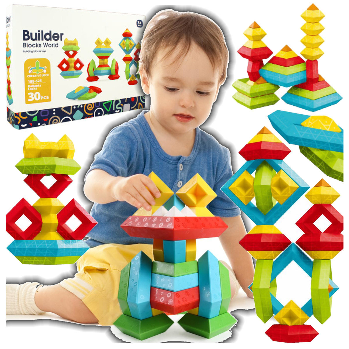 Stator Klocki Konstrukcyjne Przestrzenne Pitagoras Kreatywne Figury Geometryczne Z2063