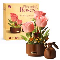 Klocki konstrukcyjne Róże LED interaktywne Blooming Roses RÓŻOWE PL