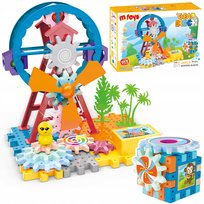 KLOCKI KONSTRUKCYJNE RUCHOME ZĘBATKI INTERAKTYWNE EDUKACYJNE NAPĘD SILNIKA