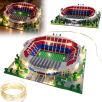 KLOCKI KONSTRUKCYJNE STADION PIŁKARSKI CAMP NOU FC BARCELONA OŚWIETLENIE LED Inna marka