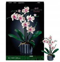 Klocki konstrukcyjne Storczyk Orchidea w doniczce Botanical Orchid 608 el. Inna marka