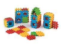 Klocki konstrukcyjne, Waffle Kostka, 48 elementów