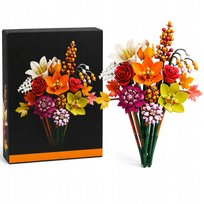 Klocki Kwiaty Bukiet 813 El. Róże Orchidee Dekoracja DIY Prezent