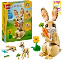 KLOCKI LEGO 3w1 Uroczy Królik Brązowy Lama Foka (31162 ) KLOCKI PREZENT + EBOOK