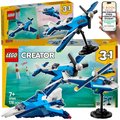 KLOCKI LEGO CREATOR 3w1 PREZENT DLA DZIECKA - STATEK POWIETRZNY SAMOLOT WYŚCIGOWY 31160 + EBOOK-1 - LEGO