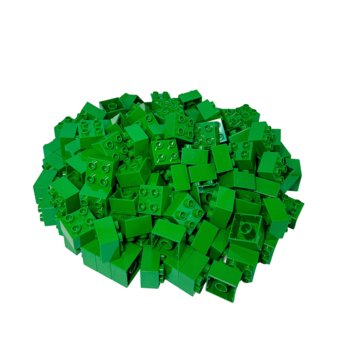 Klocki LEGO® DUPLO® 2x2 Zielony - 3437 NOWOŚĆ! Zestaw 25 klocków - LEGO