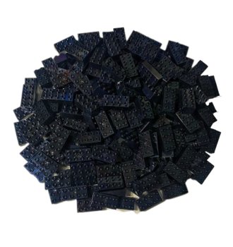 Klocki LEGO® DUPLO® 2x4 Czarne - 3011 NOWOŚĆ! Ilość 100x - LEGO
